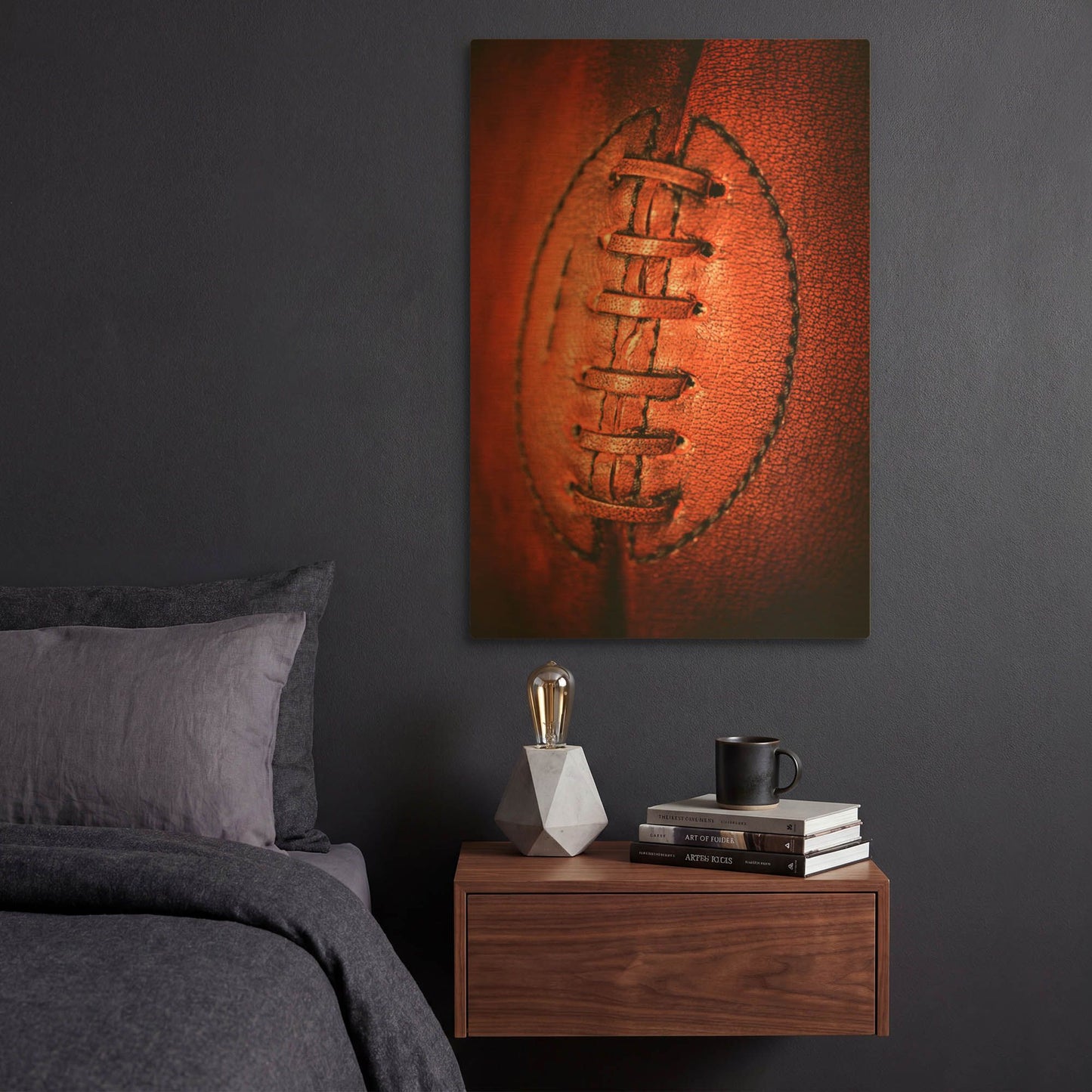 'Leather' By Philippe Sainte Gold Metal Wall Art