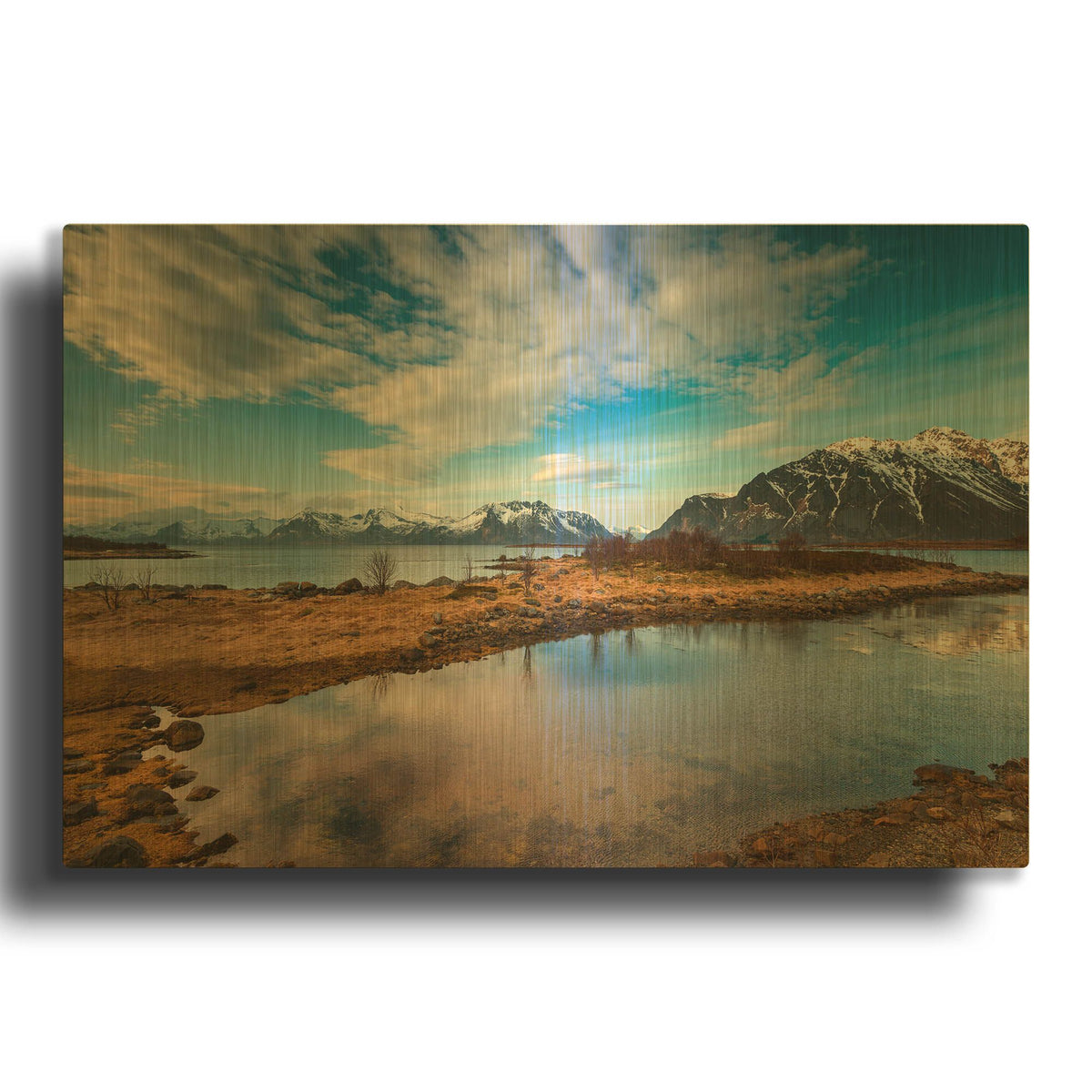 'No Reward' By Philippe Sainte Gold Metal Wall Art