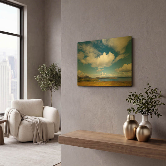 'Under The Clouds' By Philippe Sainte Gold Metal Wall Art