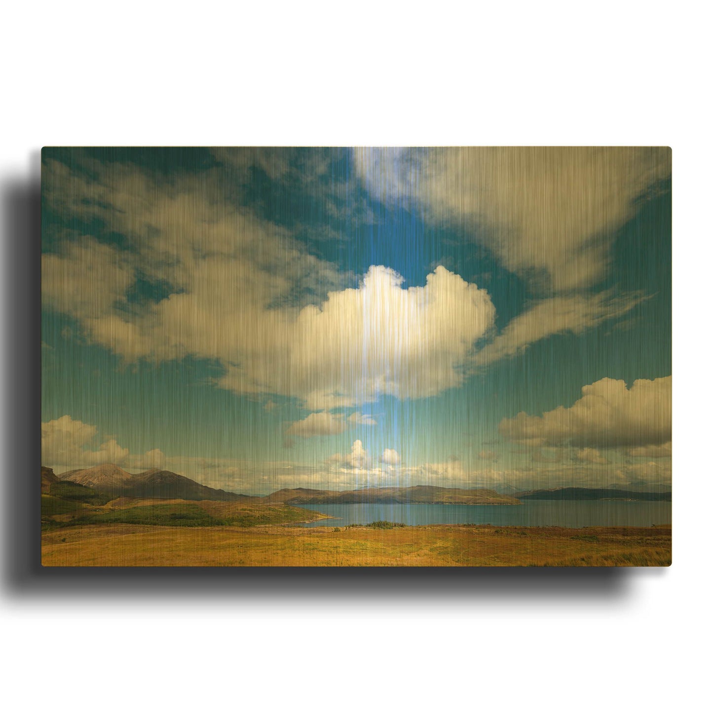 'Under The Clouds' By Philippe Sainte Gold Metal Wall Art