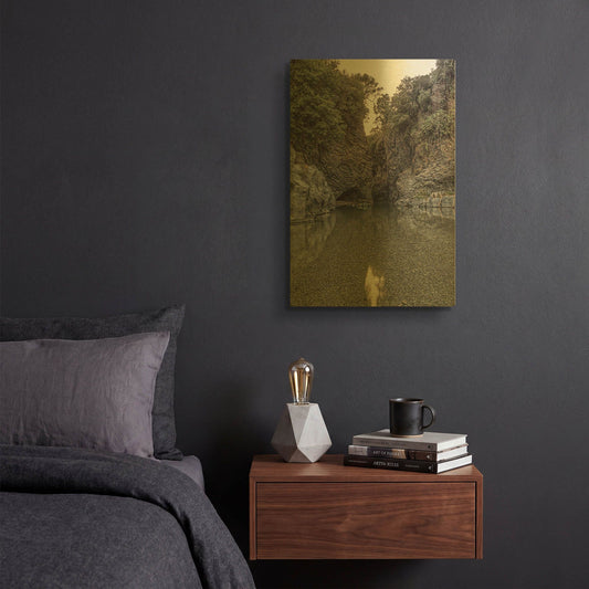 '40' By Giuseppe Torre Gold Metal Wall Art