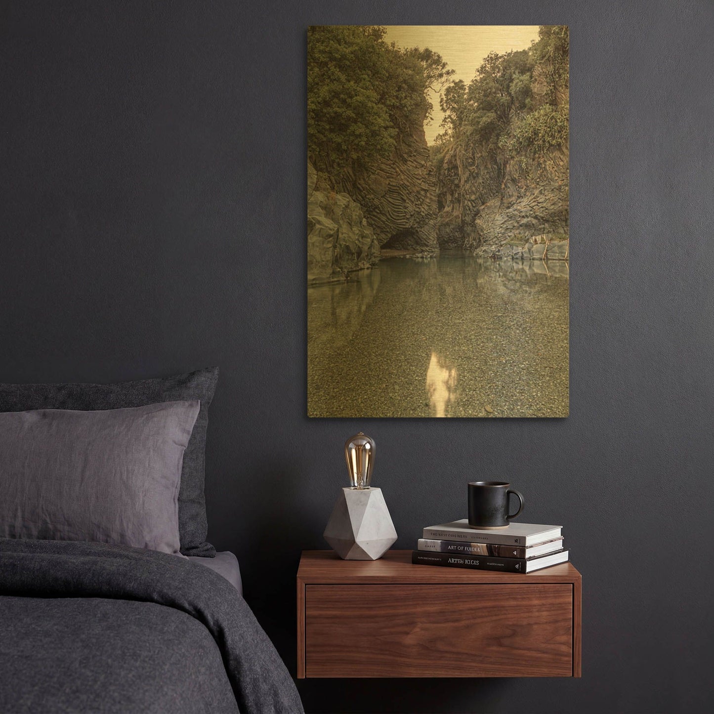 '40' By Giuseppe Torre Gold Metal Wall Art