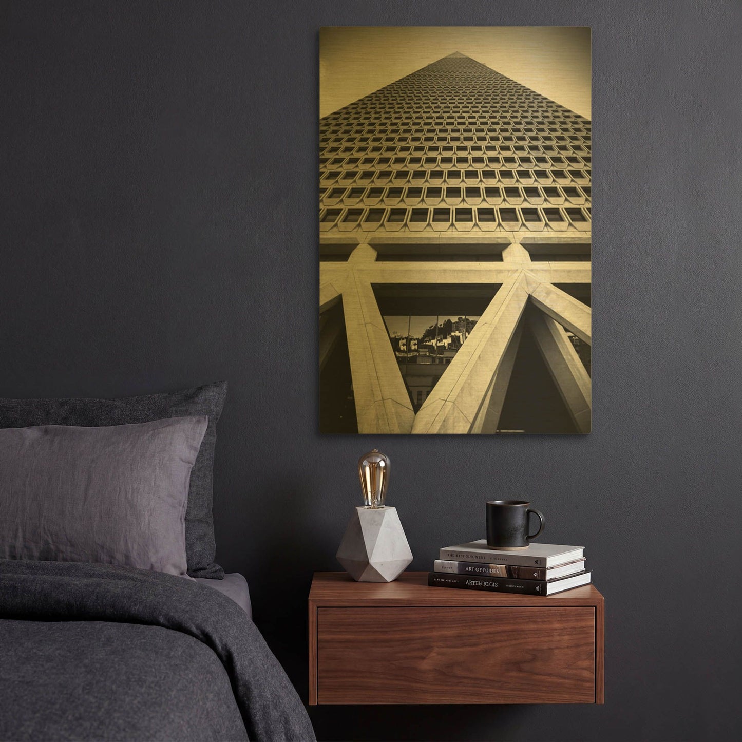 'The Rise' By Giuseppe Torre Gold Metal Wall Art