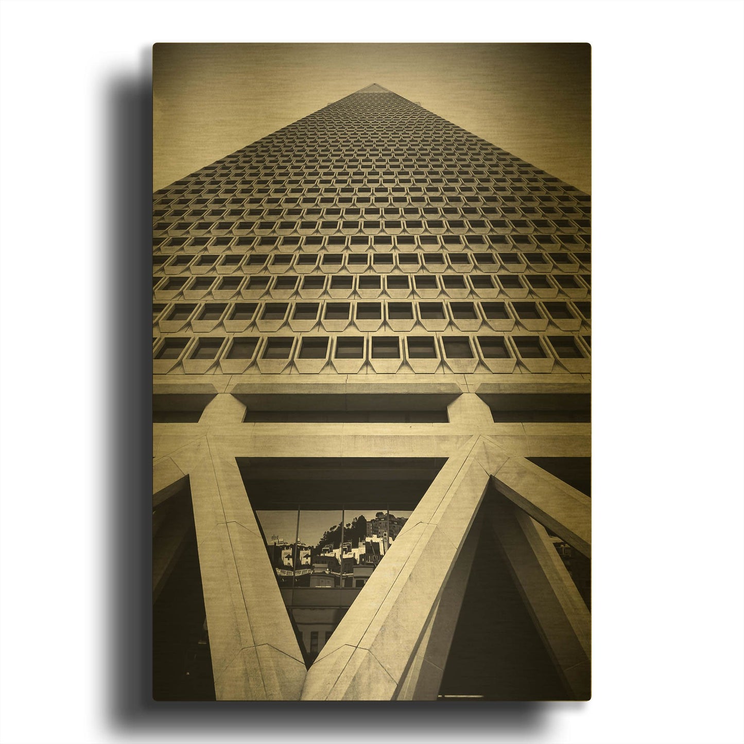 'The Rise' By Giuseppe Torre Gold Metal Wall Art