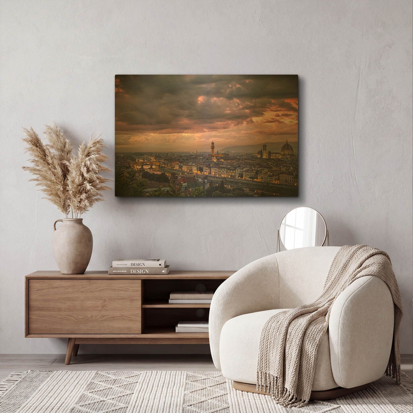 'After the storm' By Giuseppe Torre Gold Metal Wall Art