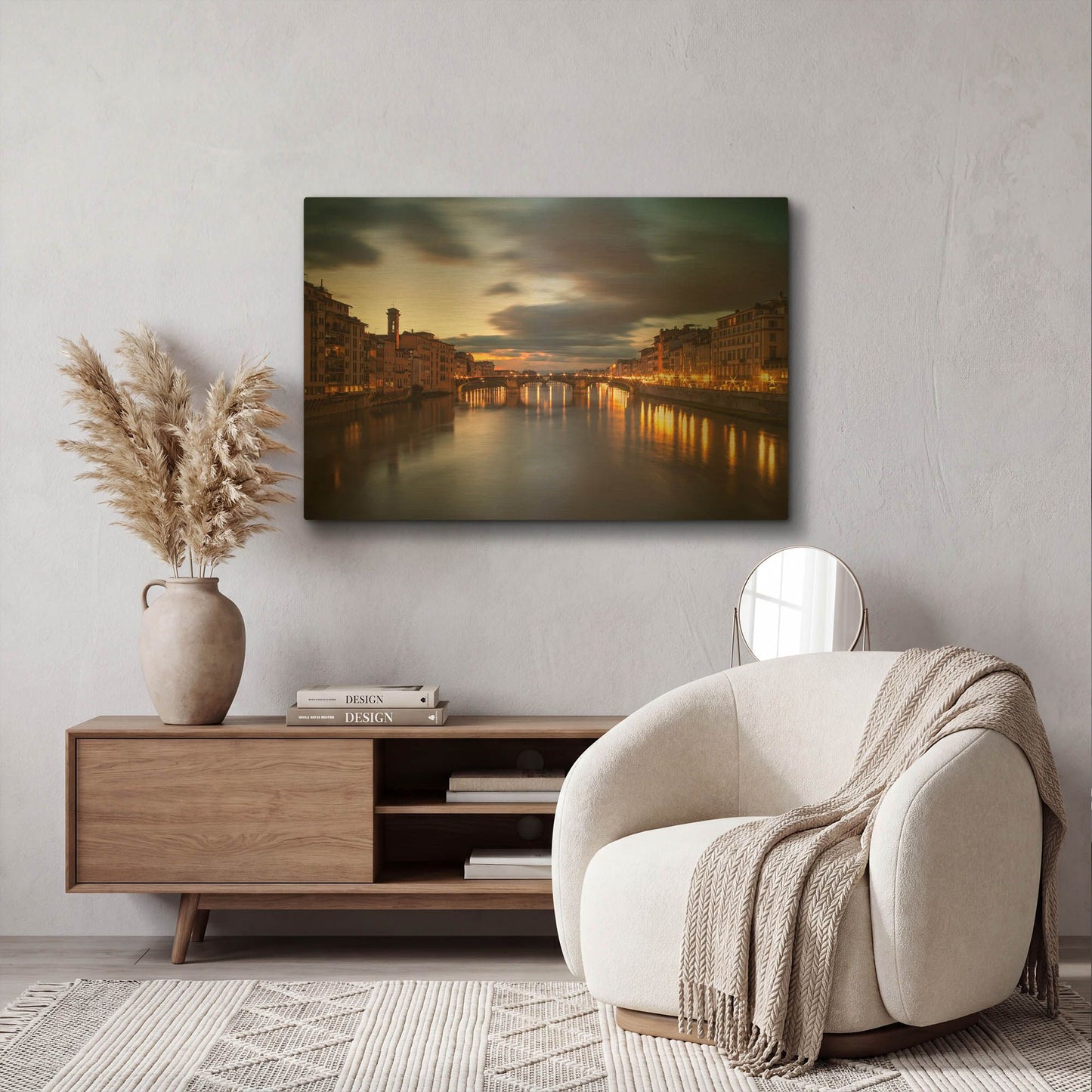 'Arno' By Giuseppe Torre Gold Metal Wall Art