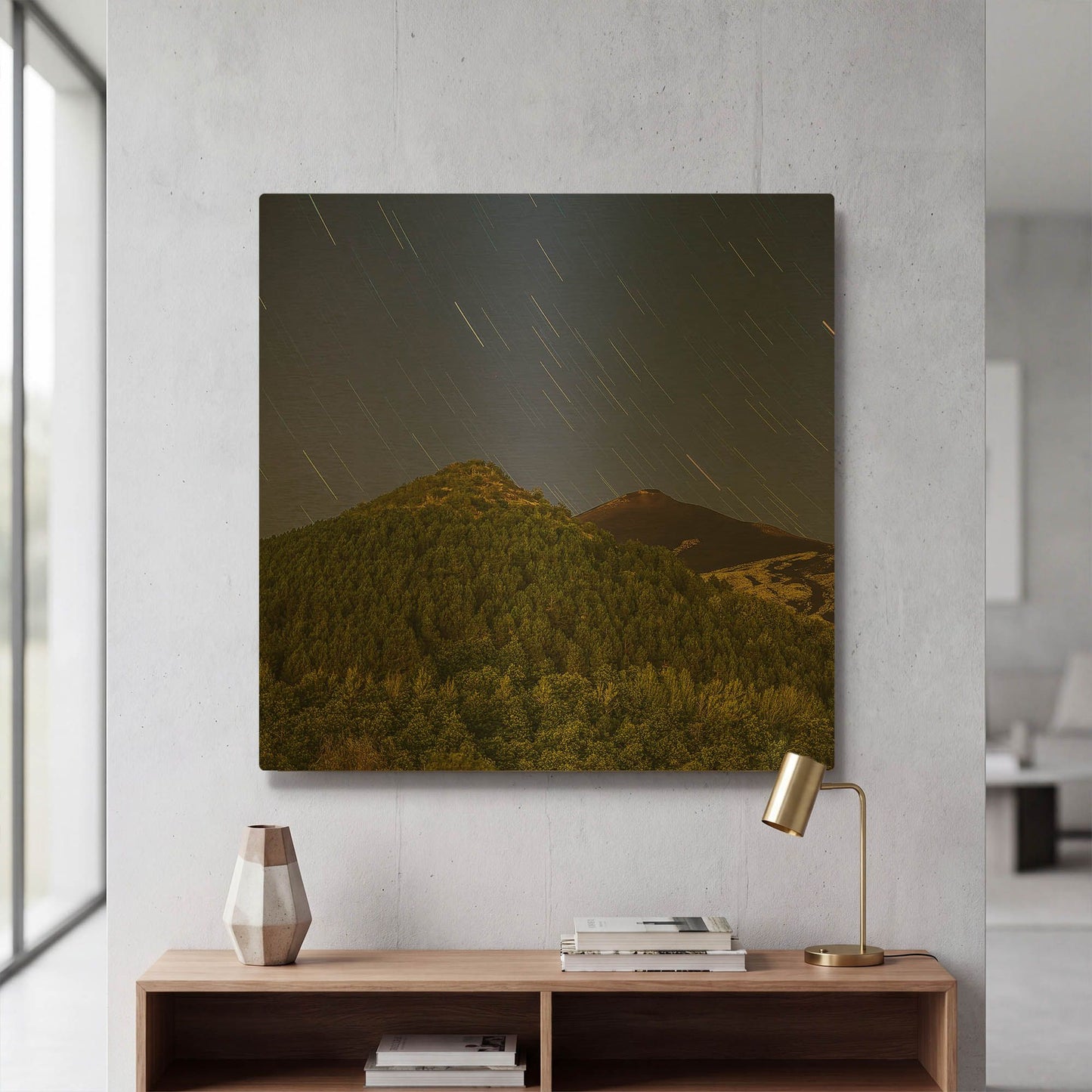 'Rolling' By Giuseppe Torre Gold Metal Wall Art