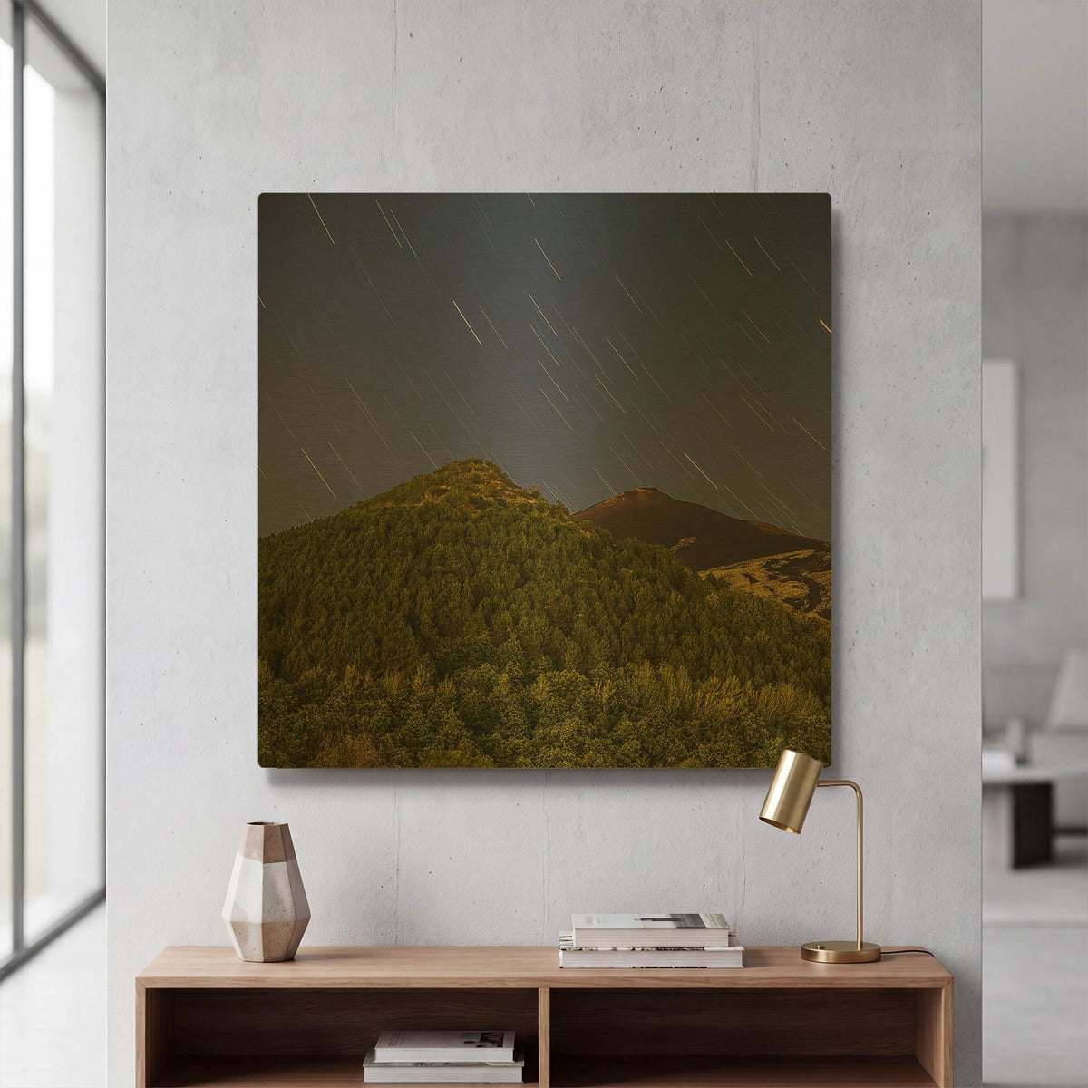 'Rolling' By Giuseppe Torre Gold Metal Wall Art
