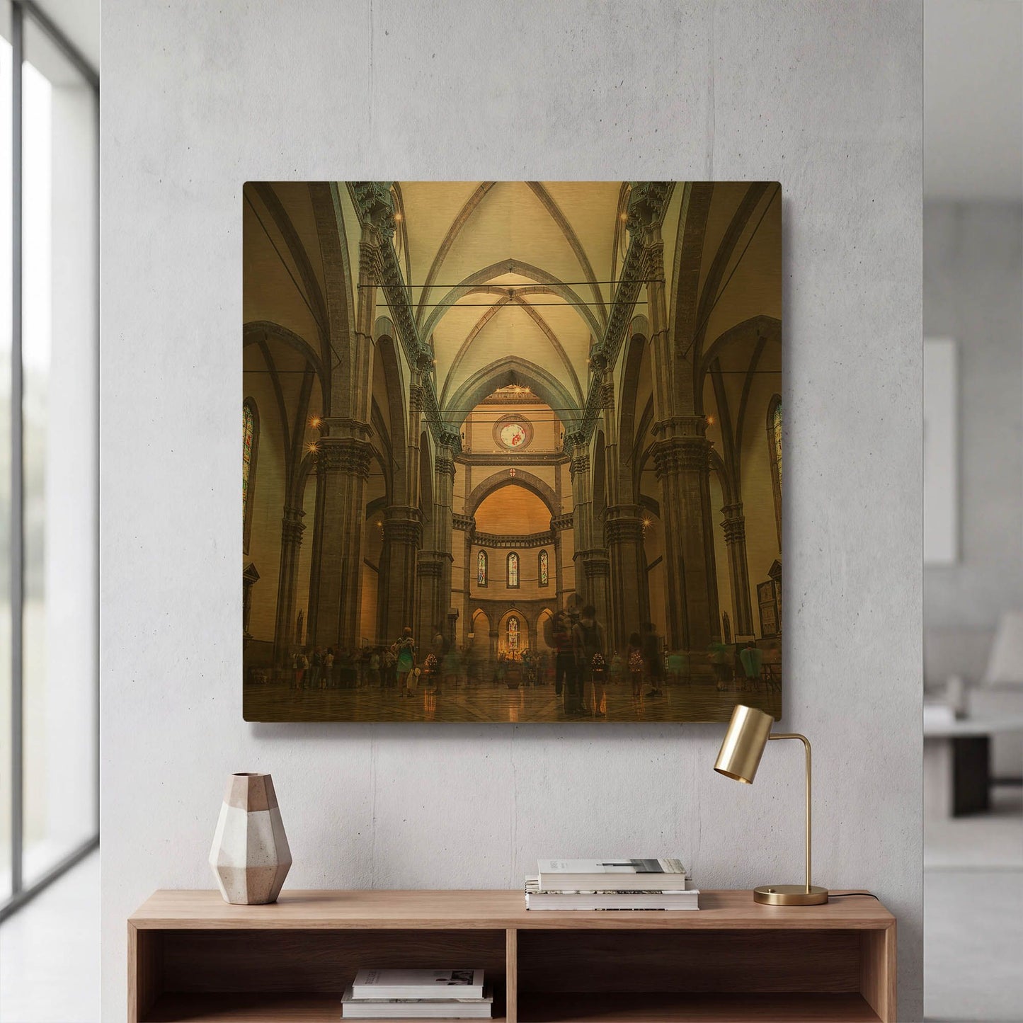 'Silent chaos' By Giuseppe Torre Gold Metal Wall Art