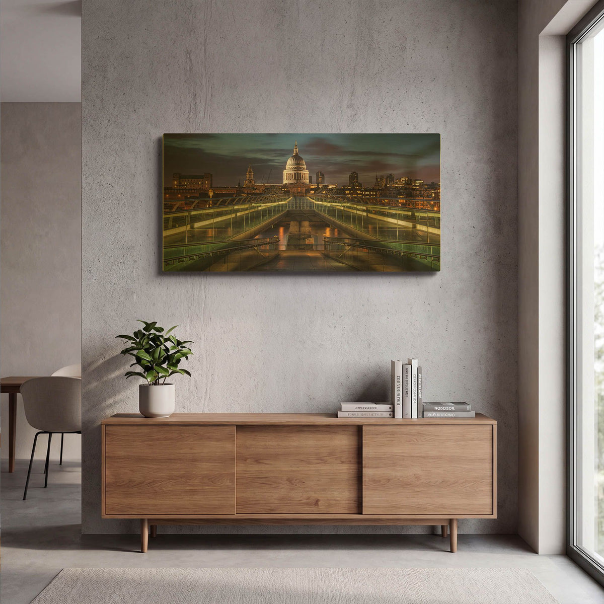 'Symmetries Of London' By Giuseppe Torre Gold Metal Wall Art