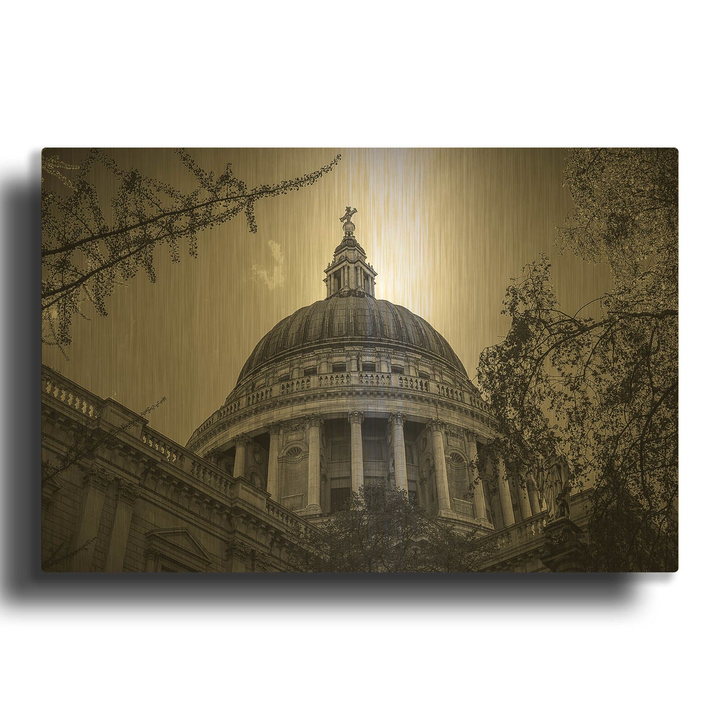'Under The Dome' By Giuseppe Torre Gold Metal Wall Art