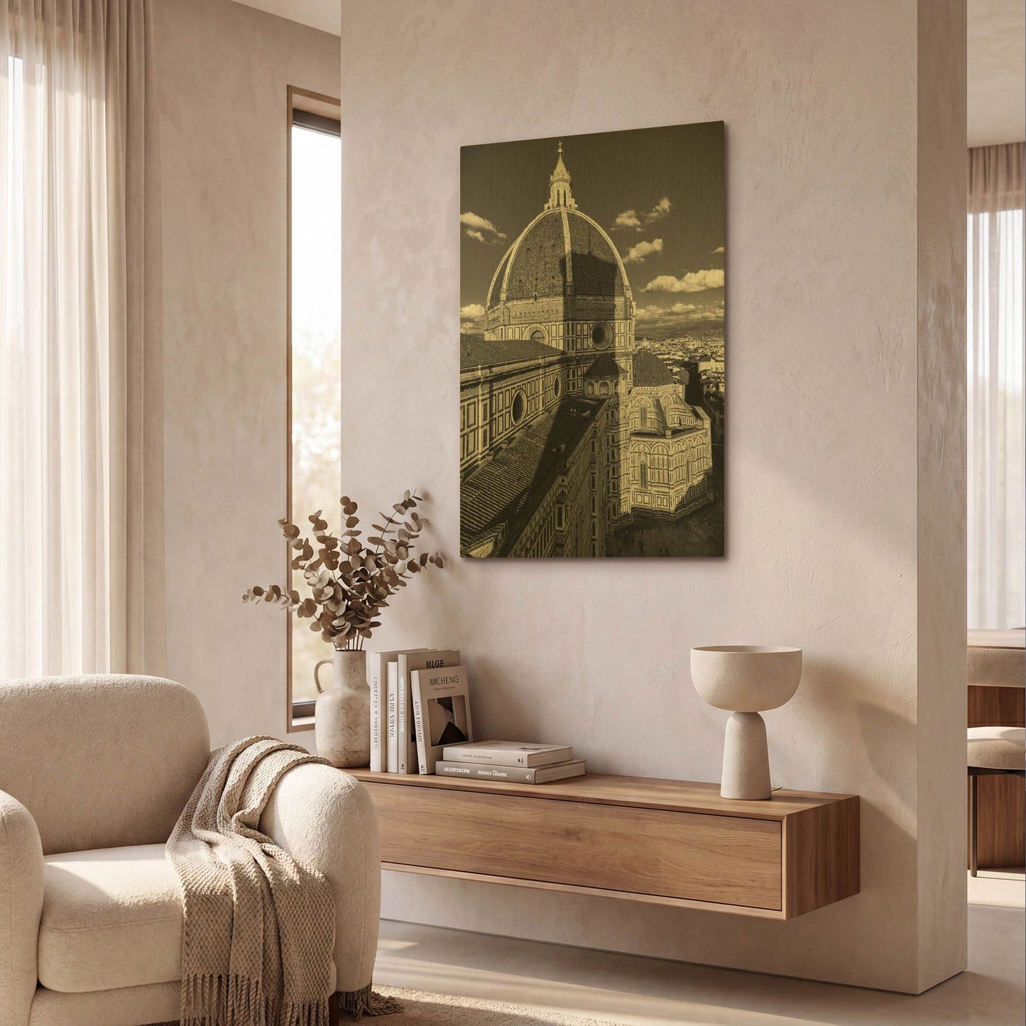 'Brunelleschi' By Giuseppe Torre Gold Metal Wall Art