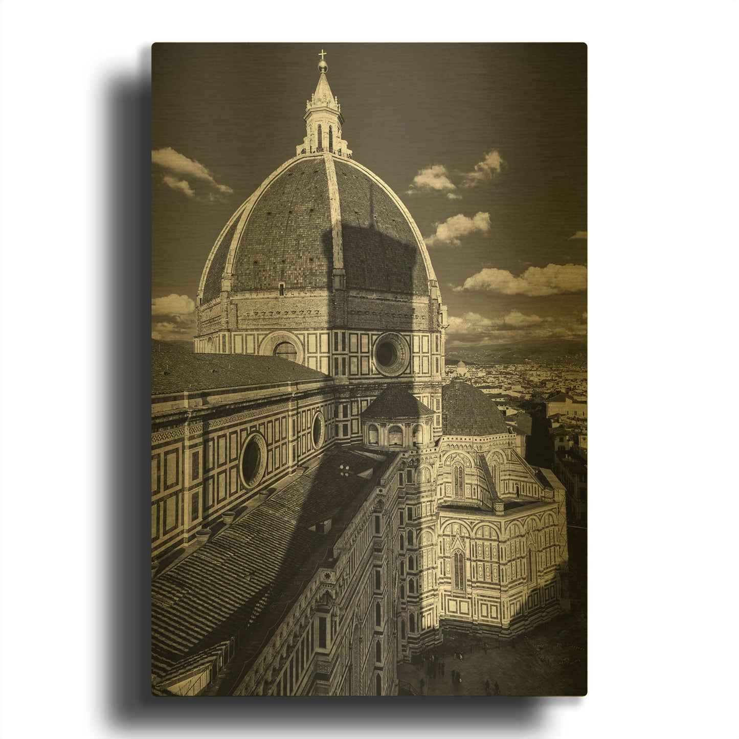 'Brunelleschi' By Giuseppe Torre Gold Metal Wall Art