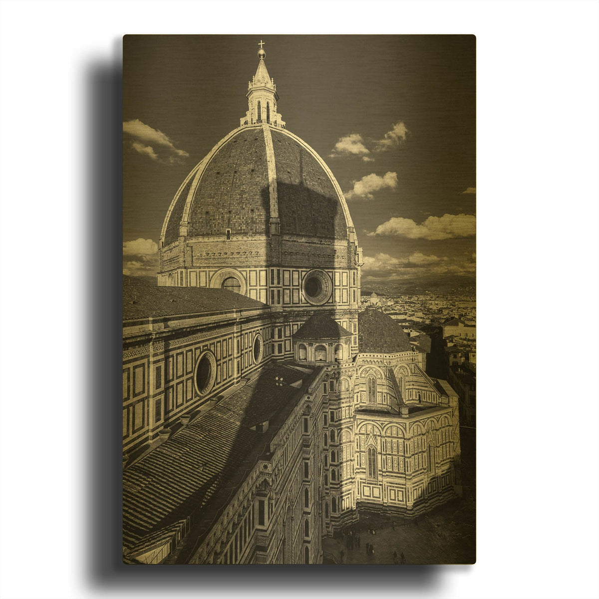 'Brunelleschi' By Giuseppe Torre Gold Metal Wall Art