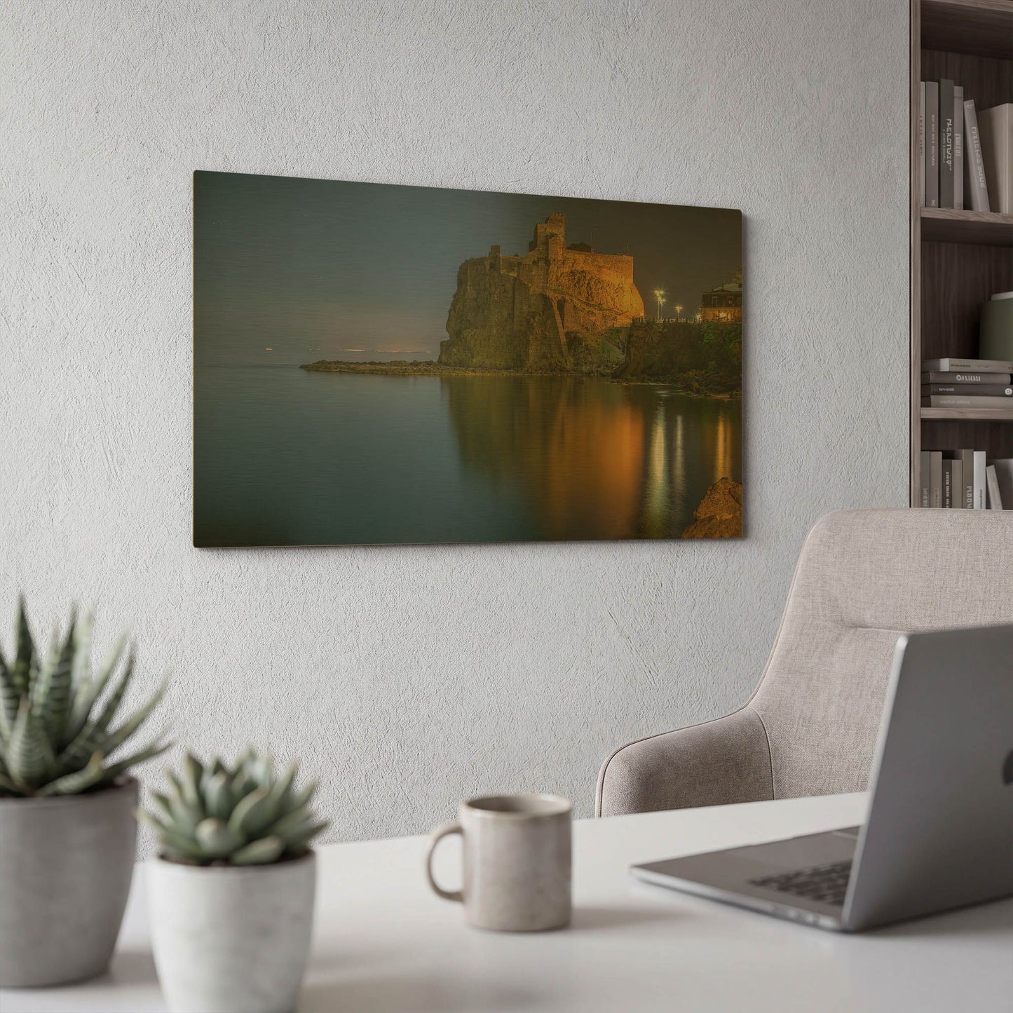 'Reflections' By Giuseppe Torre Gold Metal Wall Art