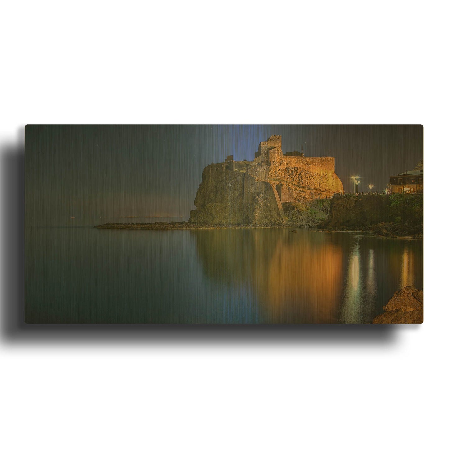 'Reflections' By Giuseppe Torre Gold Metal Wall Art