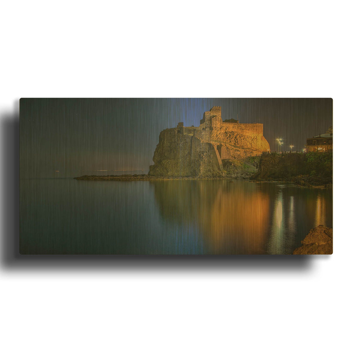 'Reflections' By Giuseppe Torre Gold Metal Wall Art