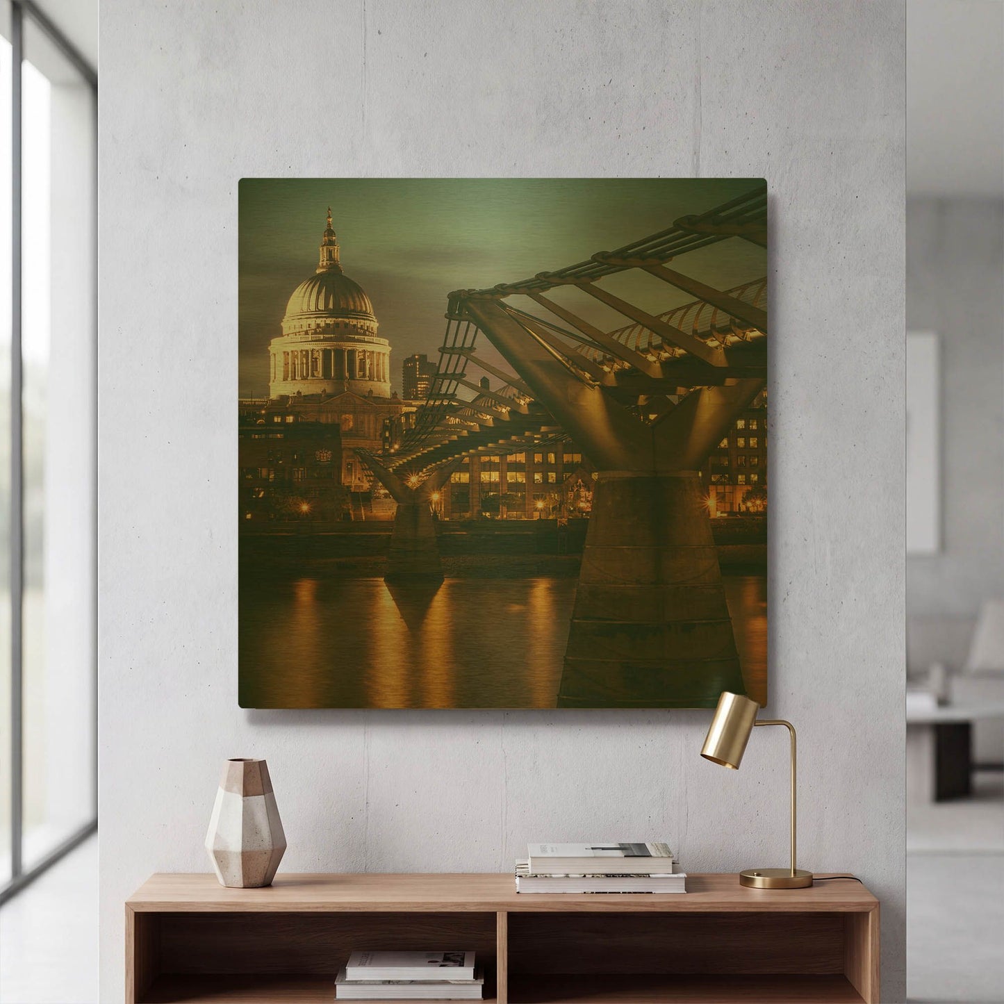'The Dome' By Giuseppe Torre Gold Metal Wall Art