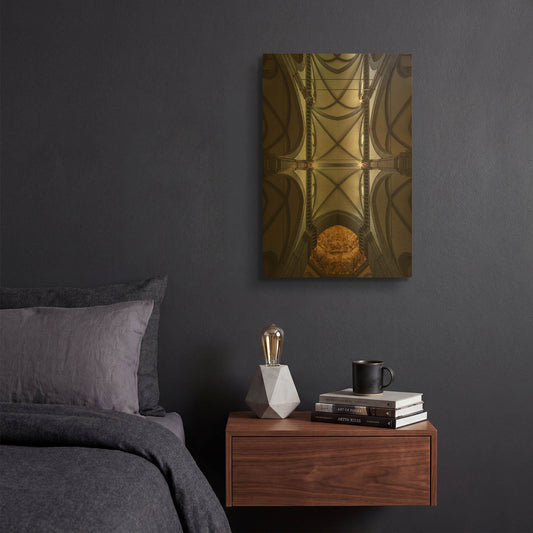 'The Spider Web' By Giuseppe Torre Gold Metal Wall Art