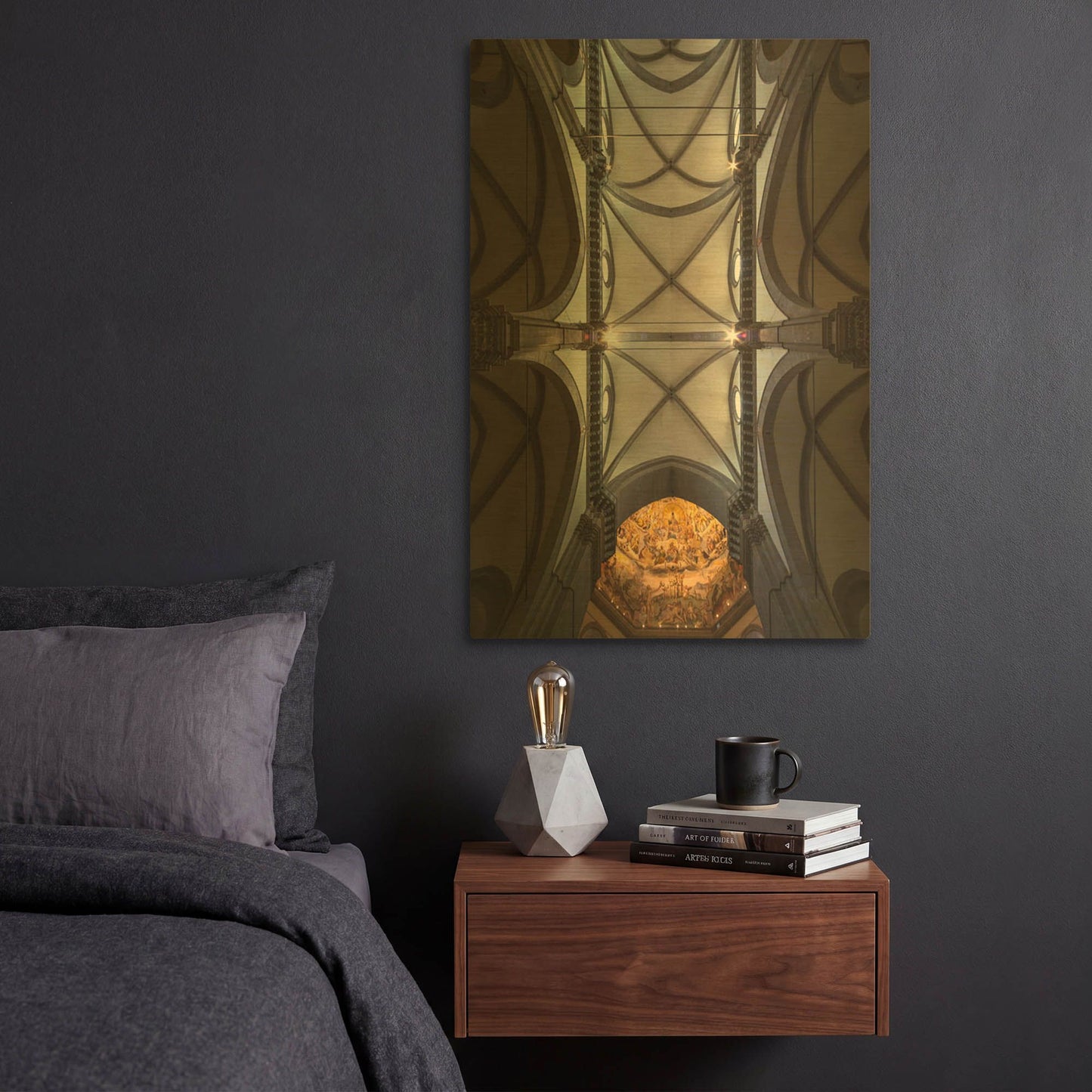 'The Spider Web' By Giuseppe Torre Gold Metal Wall Art