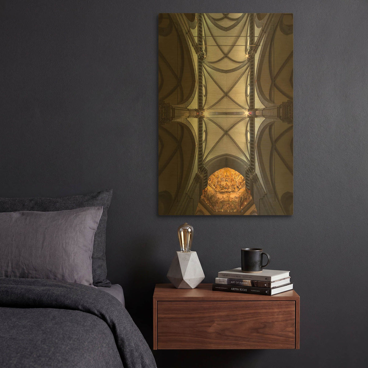 'The Spider Web' By Giuseppe Torre Gold Metal Wall Art