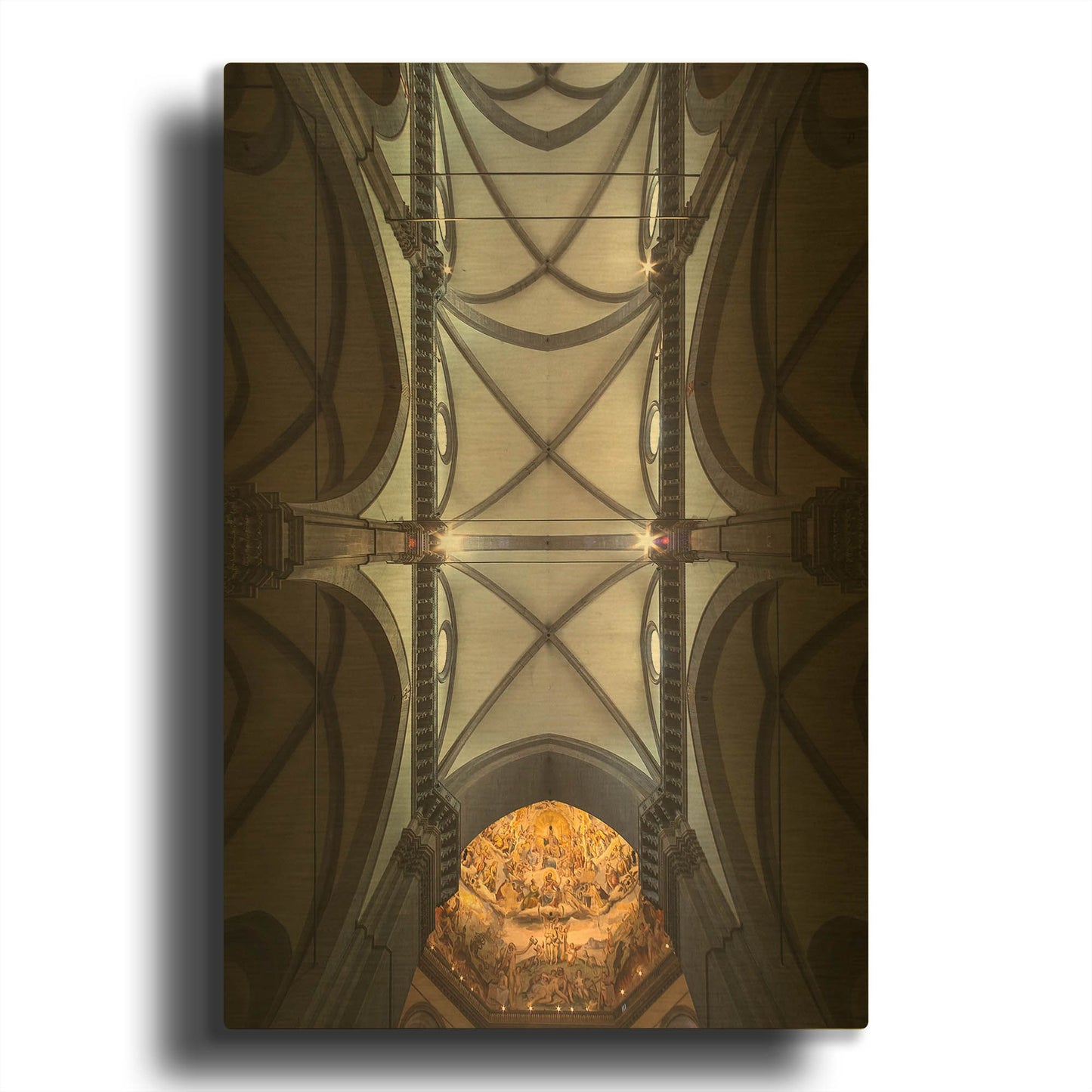 'The Spider Web' By Giuseppe Torre Gold Metal Wall Art