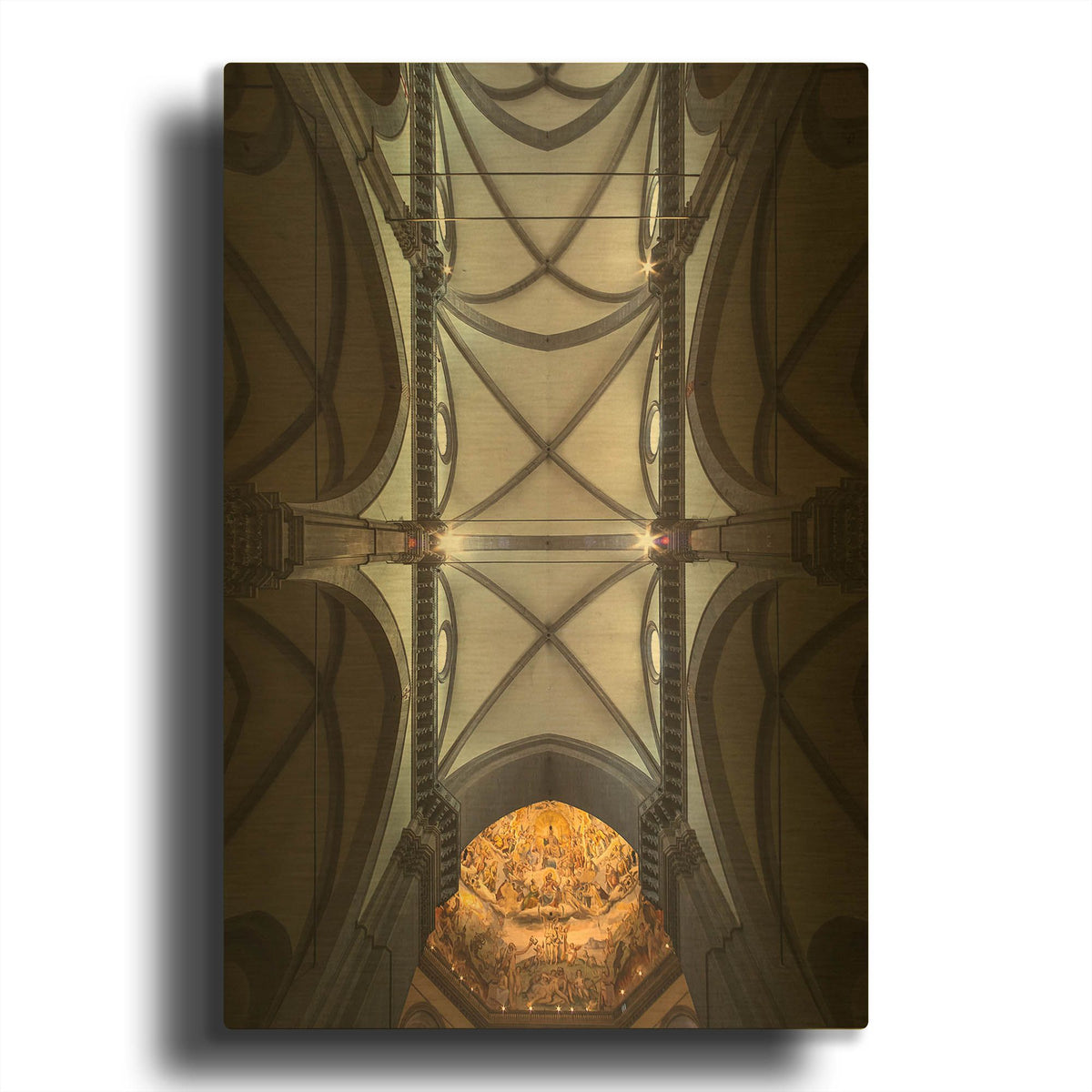 'The Spider Web' By Giuseppe Torre Gold Metal Wall Art