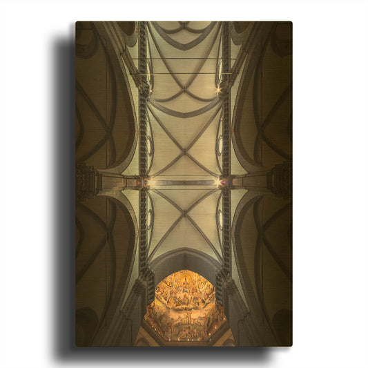 'The Spider Web' By Giuseppe Torre Gold Metal Wall Art