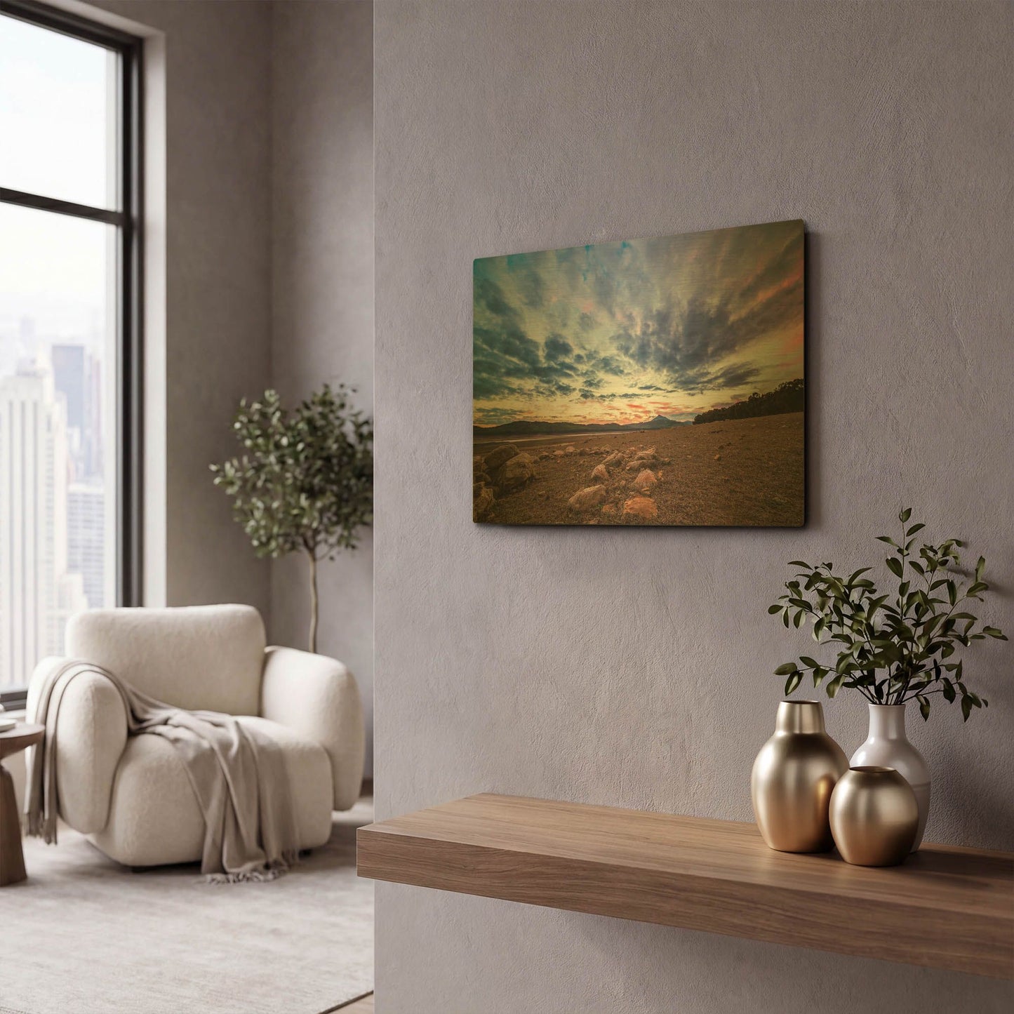'It’s Full of Colors!' By Giuseppe Torre Gold Metal Wall Art