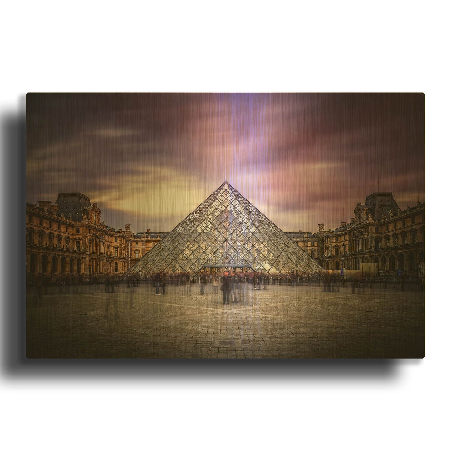 'Louvre I' By Giuseppe Torre Gold Metal Wall Art