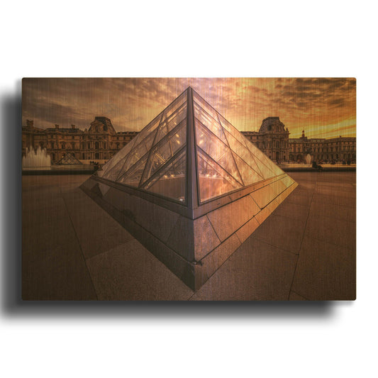 'Louvre II' By Giuseppe Torre Gold Metal Wall Art