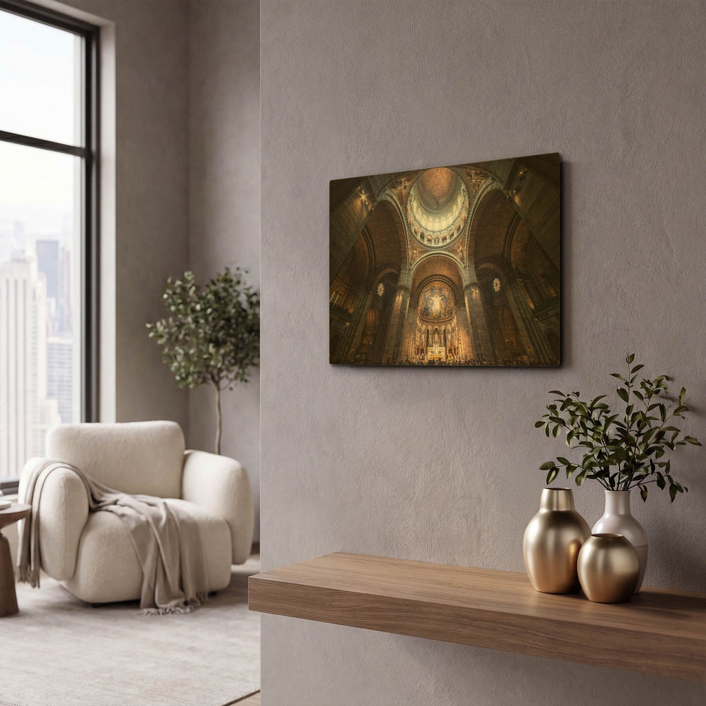 'Sacre Coeur I' By Giuseppe Torre Gold Metal Wall Art