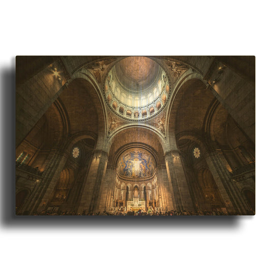 'Sacre Coeur I' By Giuseppe Torre Gold Metal Wall Art