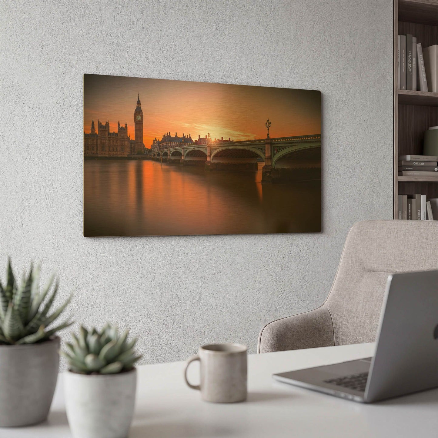 'Westminster' By Giuseppe Torre Gold Metal Wall Art