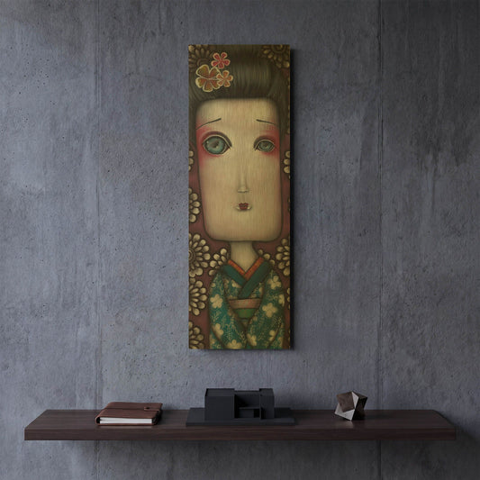 'Inevitable Silence' By Abril Andrade Gold Metal Wall Art