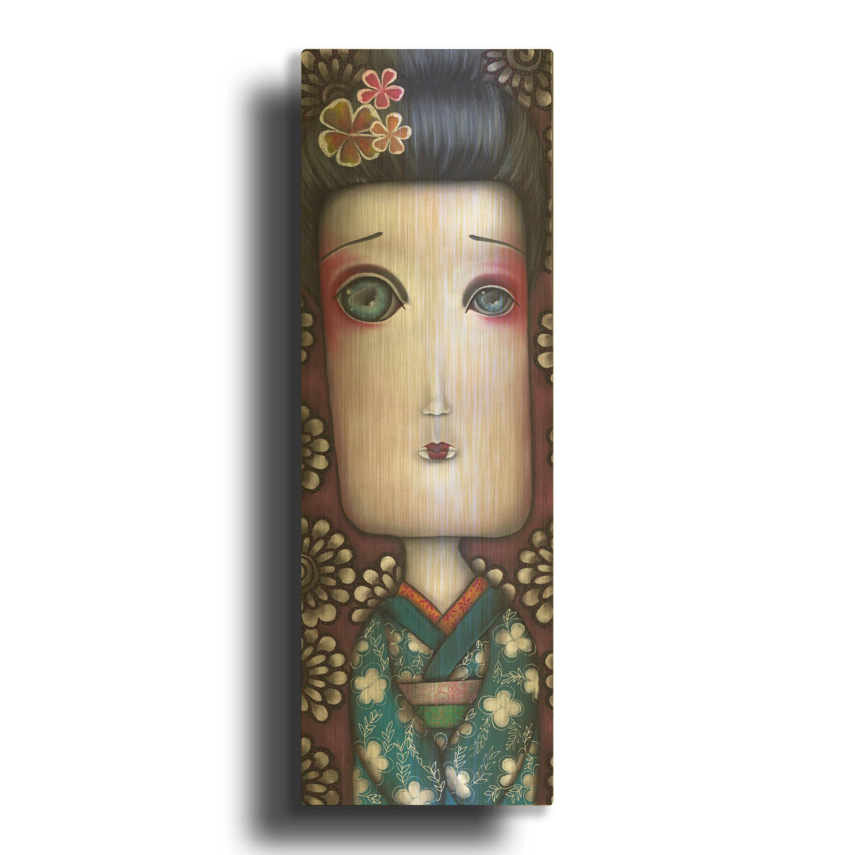 'Inevitable Silence' By Abril Andrade Gold Metal Wall Art