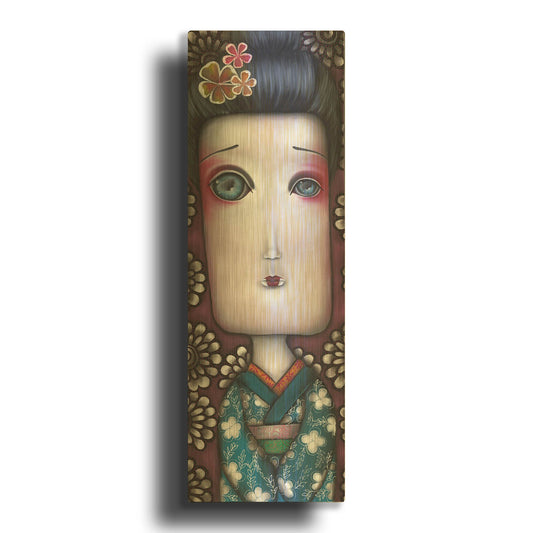 'Inevitable Silence' By Abril Andrade Gold Metal Wall Art