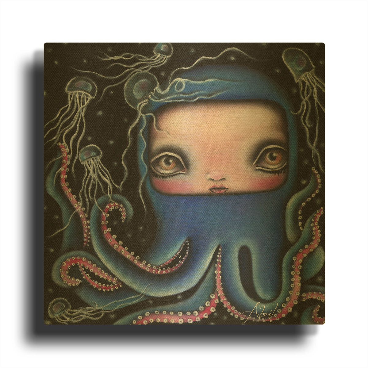 'Jolenta' By Abril Andrade Gold Metal Wall Art