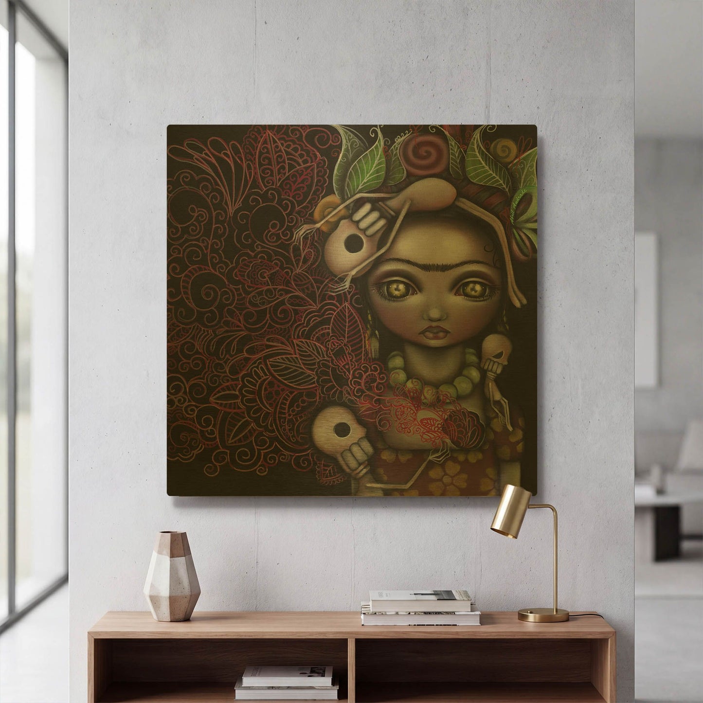 'My Inner Feelings' By Abril Andrade Gold Metal Wall Art
