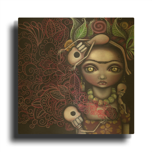 'My Inner Feelings' By Abril Andrade Gold Metal Wall Art