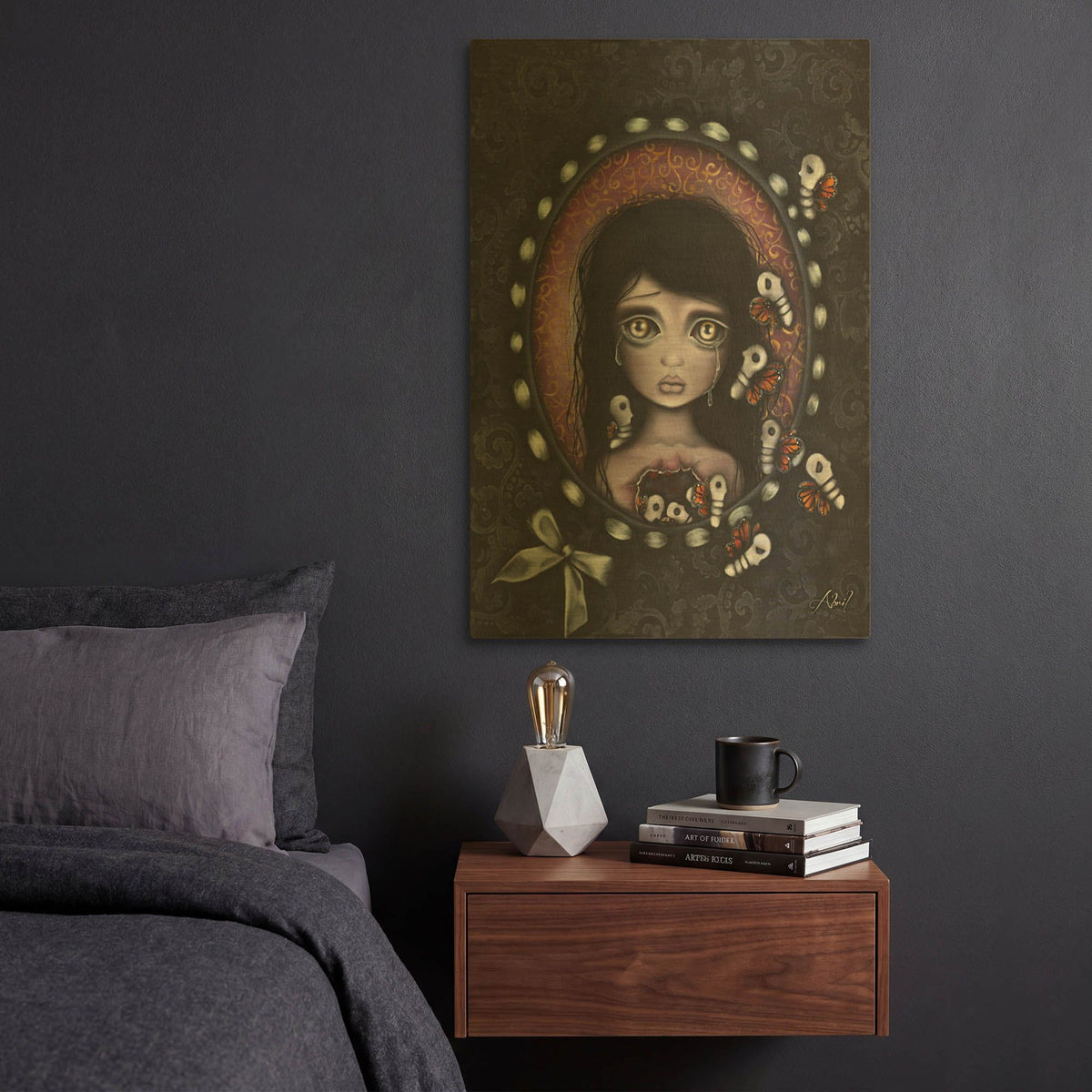 'Within Me' By Abril Andrade Gold Metal Wall Art