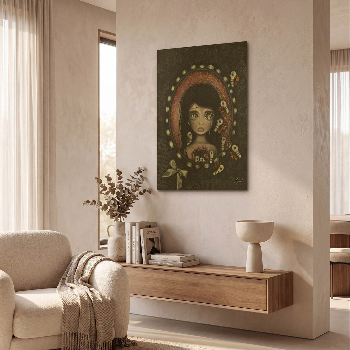'Within Me' By Abril Andrade Gold Metal Wall Art