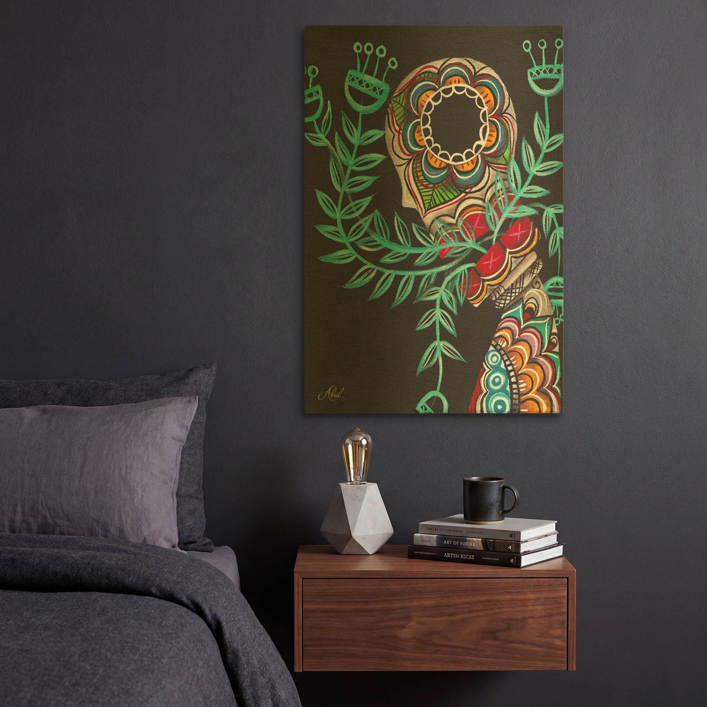 'Innermost' By Abril Andrade Gold Metal Wall Art