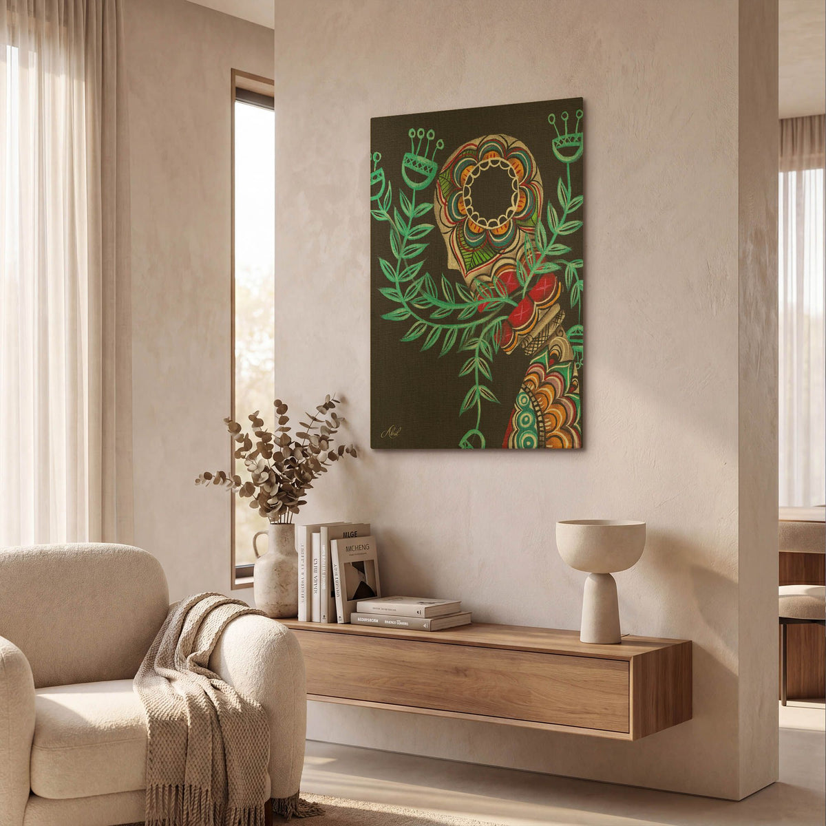 'Innermost' By Abril Andrade Gold Metal Wall Art