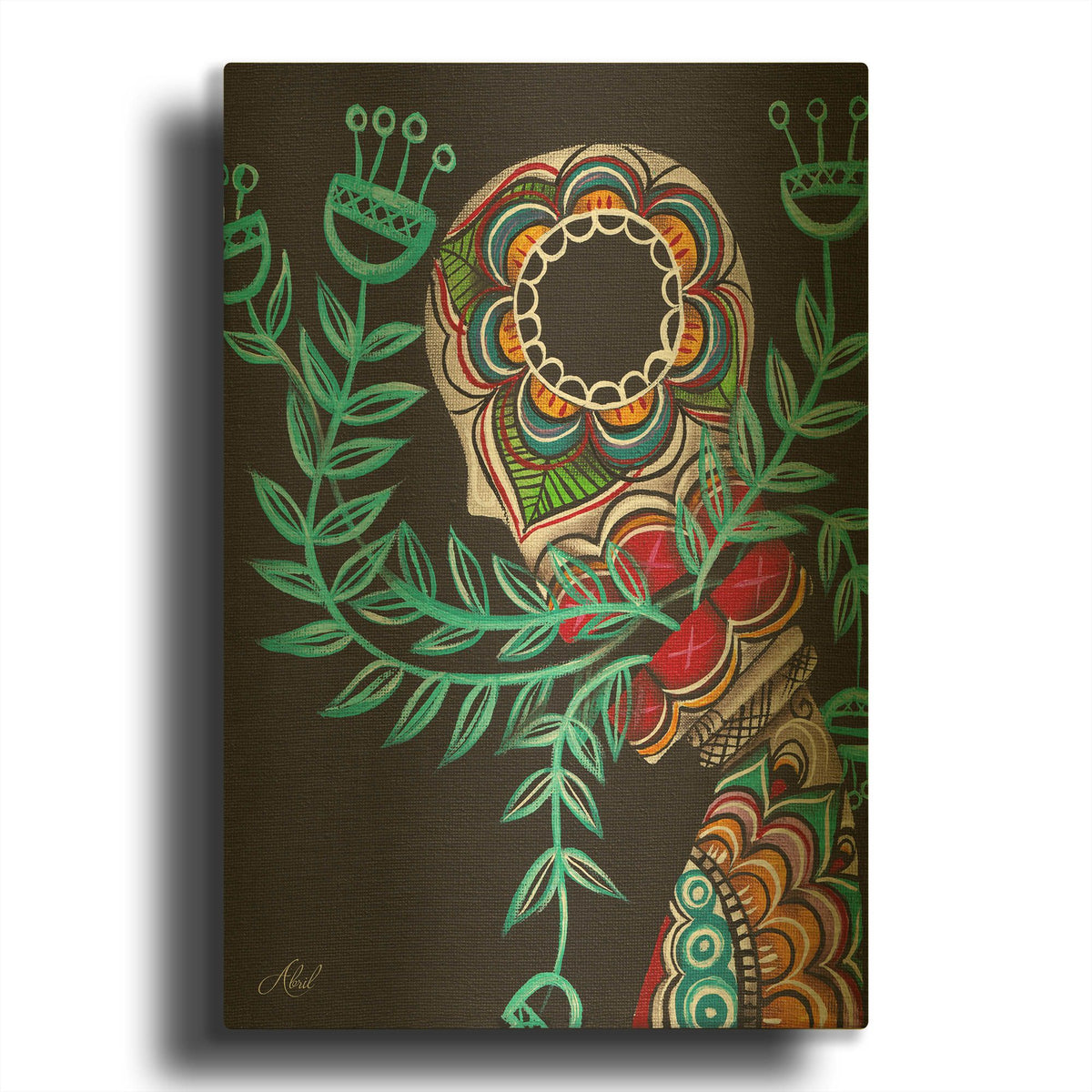 'Innermost' By Abril Andrade Gold Metal Wall Art