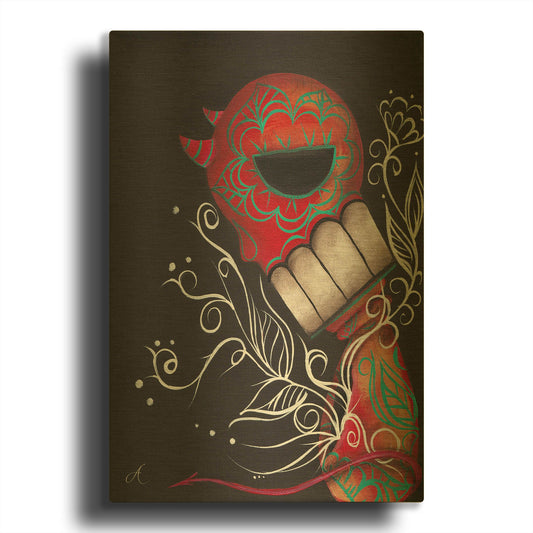 'Perdition' By Abril Andrade Gold Metal Wall Art