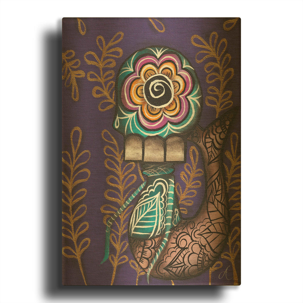 'Still Swimming' By Abril Andrade Gold Metal Wall Art
