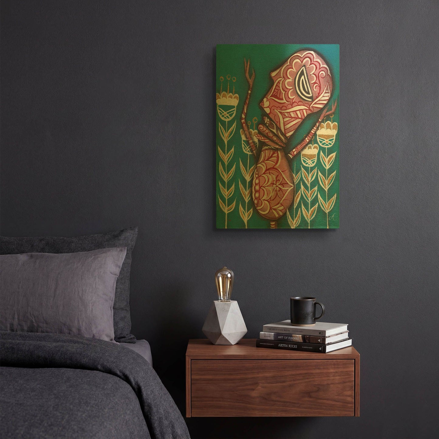 'Uplift' By Abril Andrade Gold Metal Wall Art