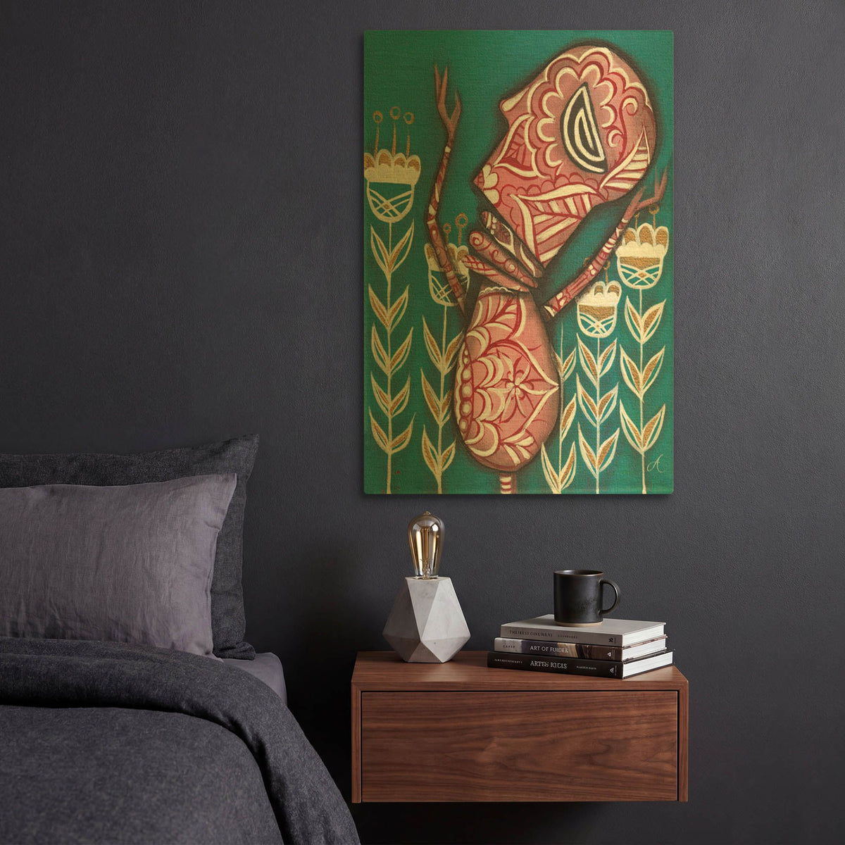 'Uplift' By Abril Andrade Gold Metal Wall Art