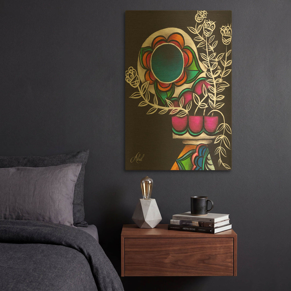 'Utopia' By Abril Andrade Gold Metal Wall Art